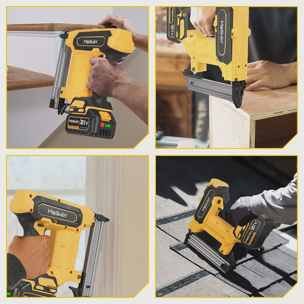 MELLWIN Accu Tacker F30/F25/F20/F15/F10 - Draadloze Elektrische Nagelpistool voor Makita 18V Batterij