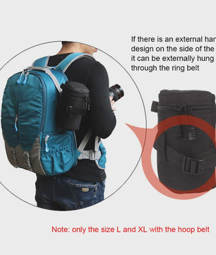Draagbare Cameratas voor Lenzen - Beschermende Pouch voor DSLR/Mirrorless Camera Accessoires