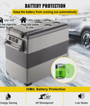 Draagbare Koelkast en Vriezer - 35L/45L - Compressor Koeling - Ideaal voor Auto, Camping & Outdoor