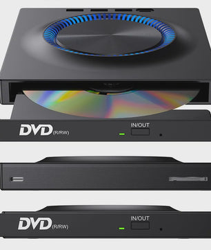 Draagbare Externe USB 3.0 Blu-ray/DVD Brander voor Laptop & Desktop