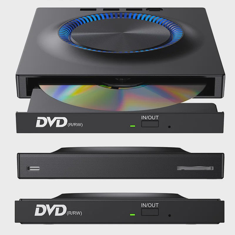 Draagbare Externe USB 3.0 Blu-ray/DVD Brander voor Laptop & Desktop
