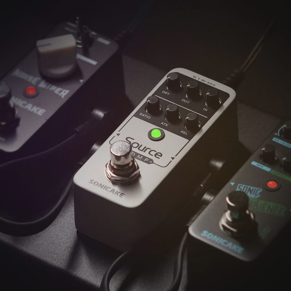 SONICAKE Source Compressor 1176 - Analoge Gitaar Effectpedaal met Studio Kwaliteit en Buffered Bypass