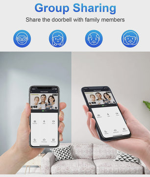 Slimme WiFi Video Deurbel met 1080P HD Camera, Nachtzicht en Bewegingsdetectie