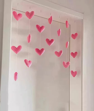 Schattige Strikjes & Sterren Gordijn - Decoratieve Deurhanger voor Meisjeskamer