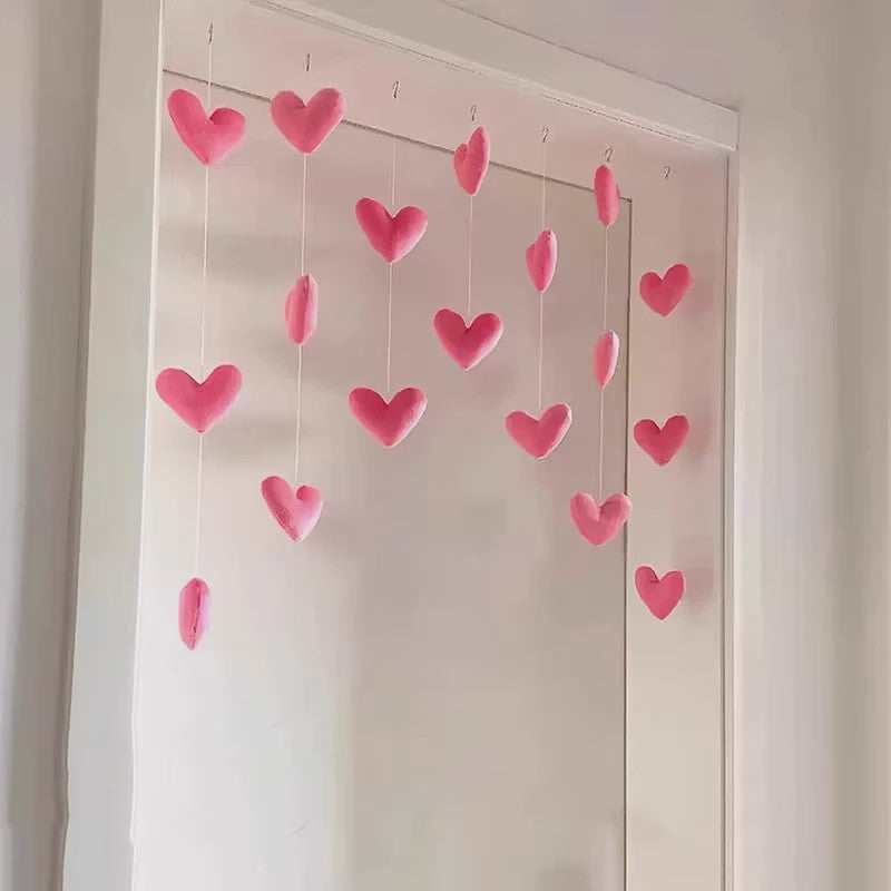 Schattige Strikjes & Sterren Gordijn - Decoratieve Deurhanger voor Meisjeskamer