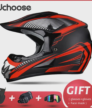 Professionele Off-road Motorhelm voor Volwassenen & Kinderen - Inclusief Gratis Gift Set