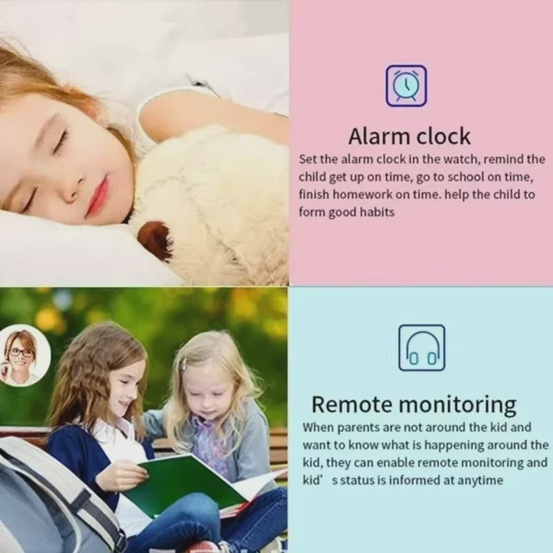 Lenovo Kinder Smartwatch 4G GPS Waterdicht met Camera & Bellen - Veilig & Functievol