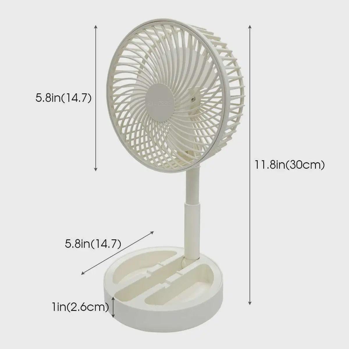 Draagbare USB Ventilator - Opvouwbaar & Verstelbaar voor Bureau en Buiten