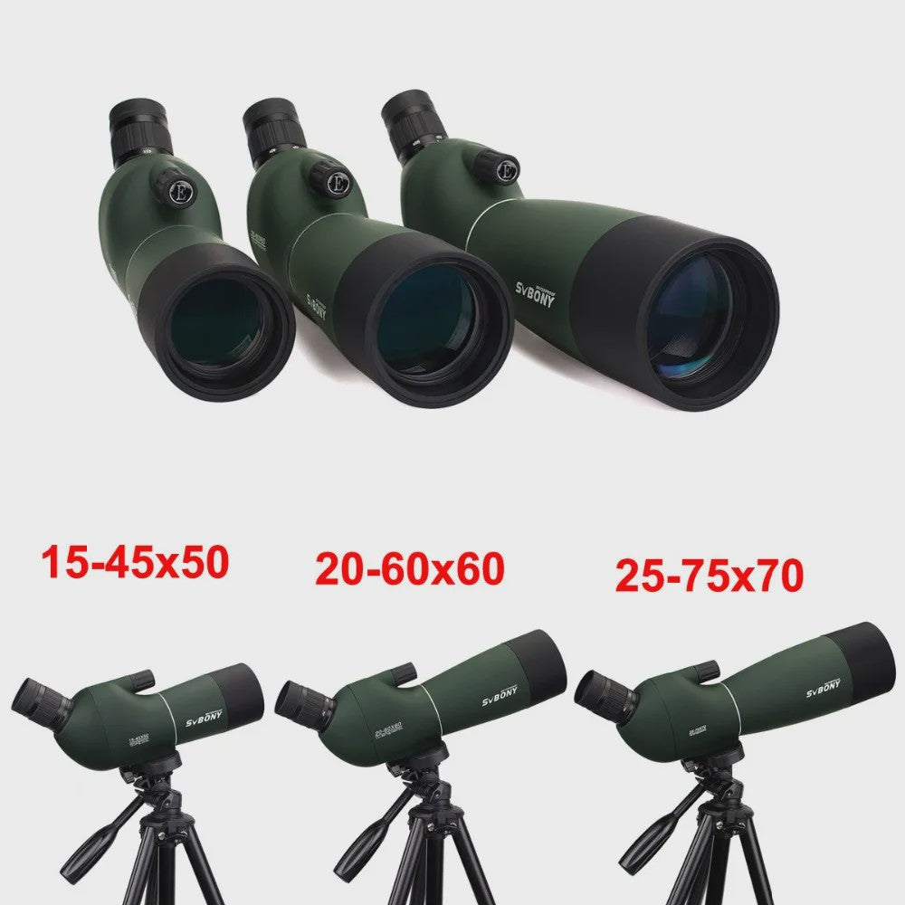 SVBONY SV28 Spotting Scope 25-75x70mm - Krachtige Zoom Verrekijker voor Vogelspotten & Outdoor