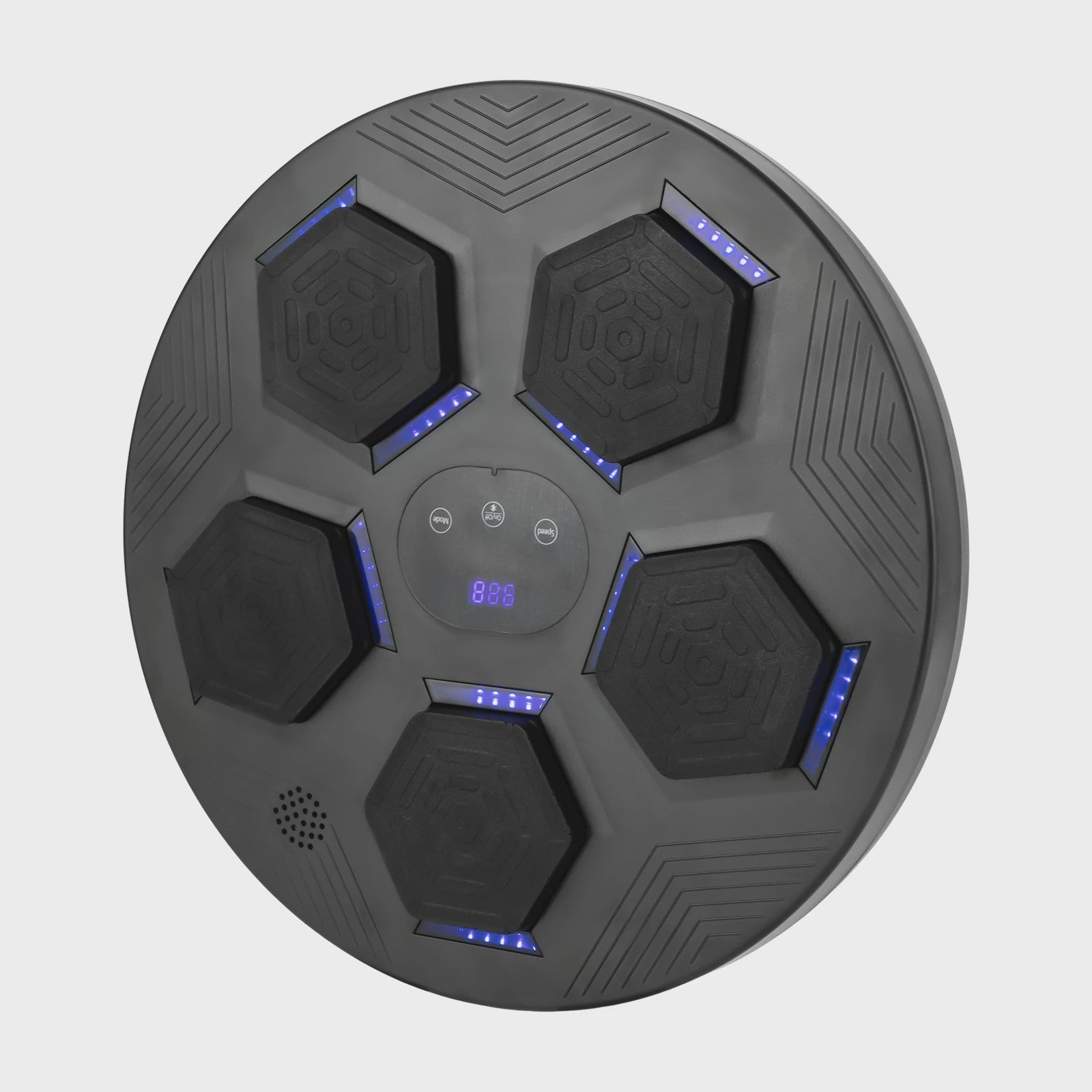 Slimme Muziek Bokszak Wandmontage - Bluetooth, LED Verlichting & Oplaadbaar voor Thuis Fitness