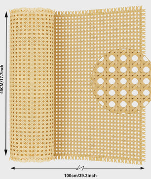 Rattan Rotan Webbing 40-45cm Breed - Natuurlijk Rotan Gaas voor Meubels & DIY Projecten