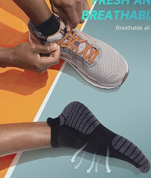 3 Paar Sportsokken Enkelsokken Heren Dames - Ademend & Comfortabel voor Fitness, Hardlopen & Outdoor
