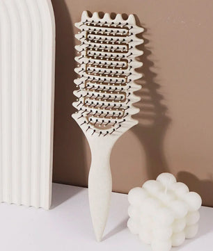 Ventilerende Stylingborstel met Massage-effect - Comfortabele Grip voor Natuurlijk Haar & Pruiken