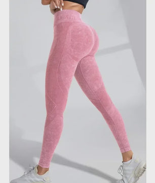 Naadloze Hoge Taille Yoga Legging - Hip Lifting & Ademend voor Sport