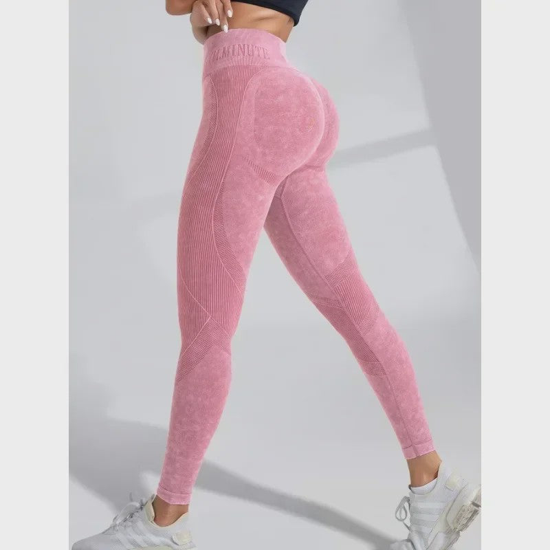 Naadloze Hoge Taille Yoga Legging - Hip Lifting & Ademend voor Sport