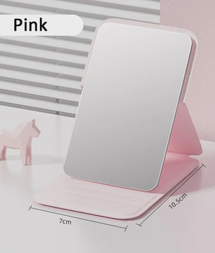 Opvouwbare Make-up Spiegel - Compacte Draagbare Pocket Spiegeltje met Standaard