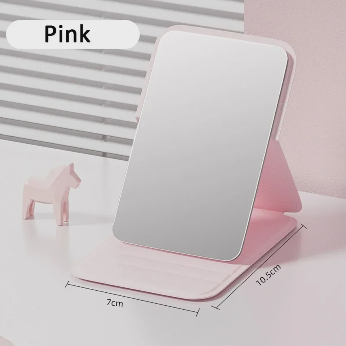 Opvouwbare Make-up Spiegel - Compacte Draagbare Pocket Spiegeltje met Standaard