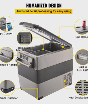 Draagbare Koelbox Vriezer 20L-55L - Compressor Koeling voor Auto, Camping & Thuis
