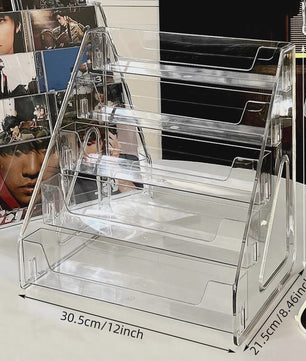 Transparant CD-rek & Opbergbox voor Vinylplaten en Mini Discs - Stijlvolle Collectie Display