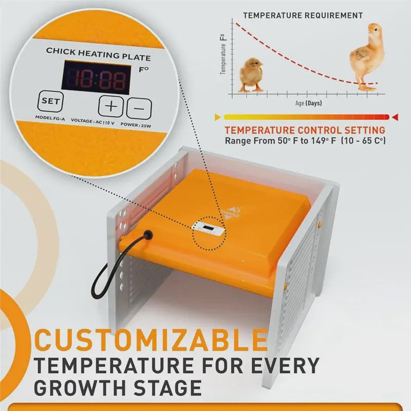 Verstelbare Kip Broedmachine Warmteplaat met Digitale Temperatuurregeling