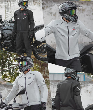 Ademende Zomer Motorjas Heren - CE Bescherming & Reflecterend