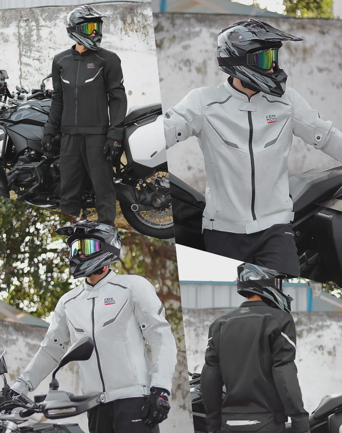 Ademende Zomer Motorjas Heren - CE Bescherming & Reflecterend