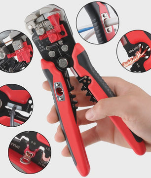 Multifunctionele Draadstripper: 5-in-1 Gereedschap voor Strippen, Knippen en Krimpen