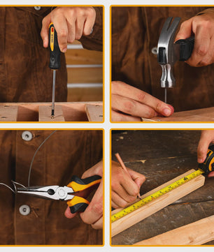 DEKO 126-delige Gereedschapskist met 8V Accuboormachine - Complete Set voor Huis, Tuin & Klussen