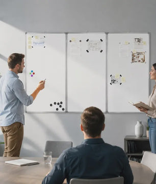 Opvouwbaar Magnetisch Whiteboard 180x100cm - Dubbelzijdig, Aluminium Frame, Makkelijk Schoon te Maken