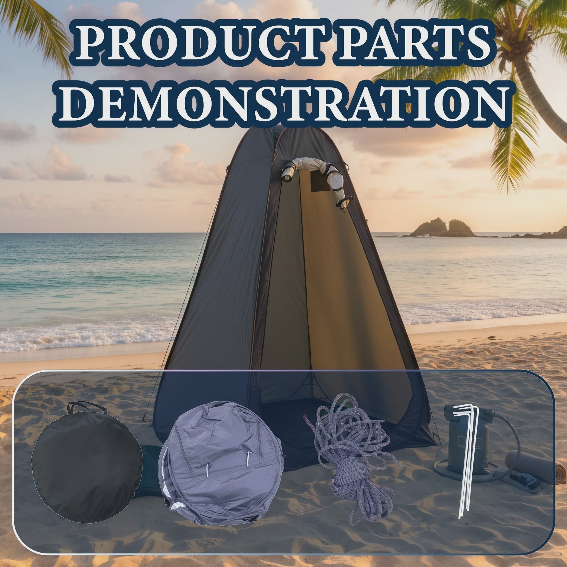 Draagbare Privacy Tent - Pop-Up Douche, Toilet & Kleedkamer voor Camping en Buiten