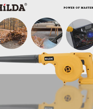 HILDA Accu Bladblazer & Stofzuiger 2-in-1 - Krachtig 21V Gereedschap voor Tuin en Werkplaats