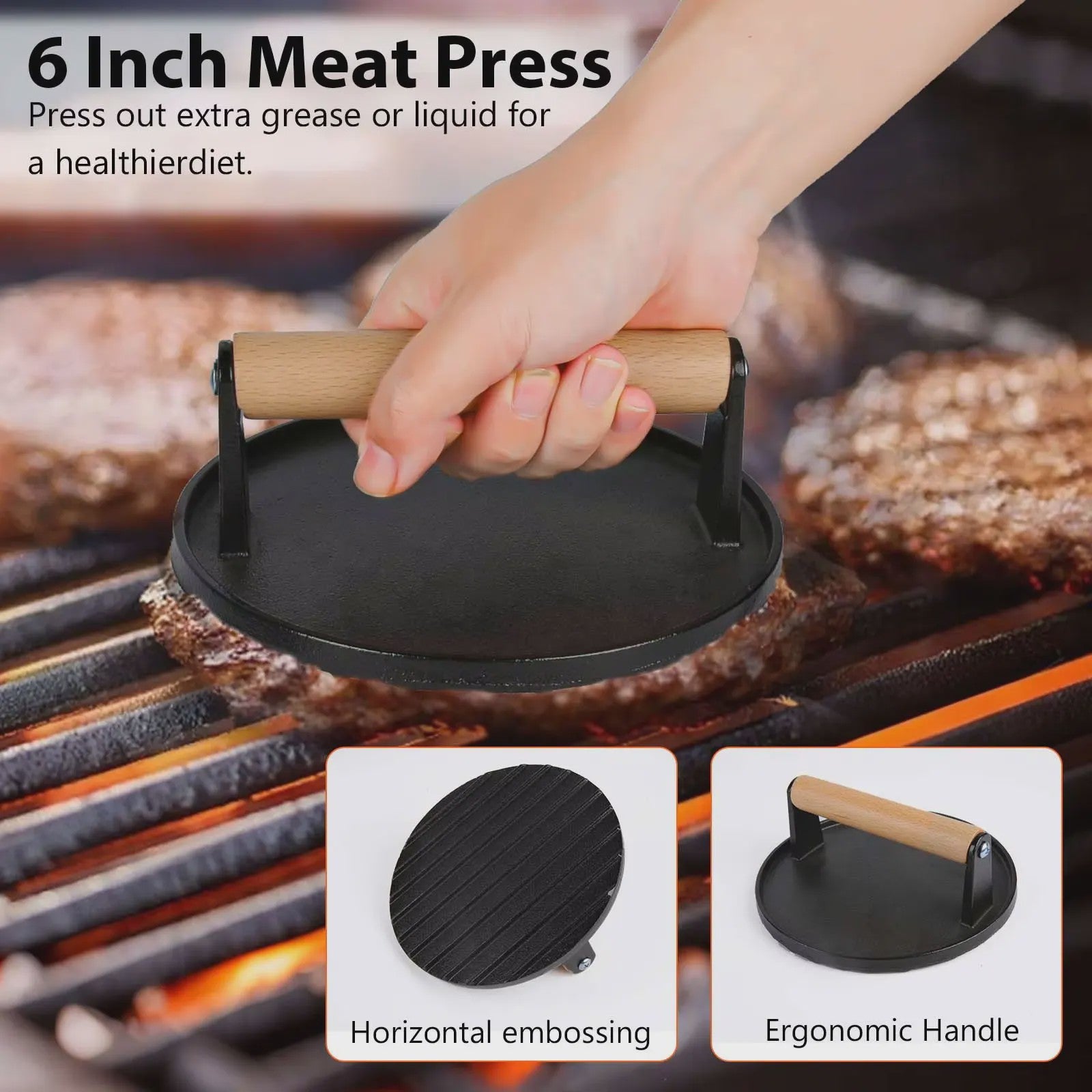 Complete BBQ Grill Accessoires Set met Burger Press & Spatels - 25 Delig