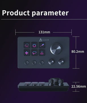 AJAZZ AKP03 Programmeerbaar Toetsenbord & Shortcut Controller voor Streaming, Trading en Audio