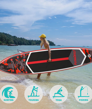 Opblaasbaar SUP Board 350cm - Extra Breed & Stabiel - 205kg Max Belasting - Voor Oceaan & Water Surfen