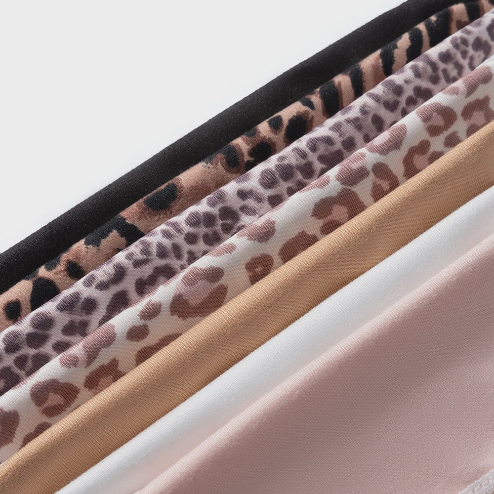 Dames Kant & Luipaardprint Thong Panties - Sexy, Ademend & Comfortabel Ondergoed