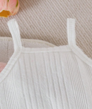 Schattige Baby Meisjes Set: Roze Pluche Jasje, Lange Broek & Top