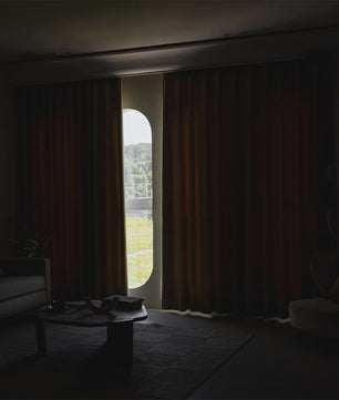 Moderne Dikke Chenille Blackout Gordijn met Golfpatroon - Geluidsisolerend & Zonwerend