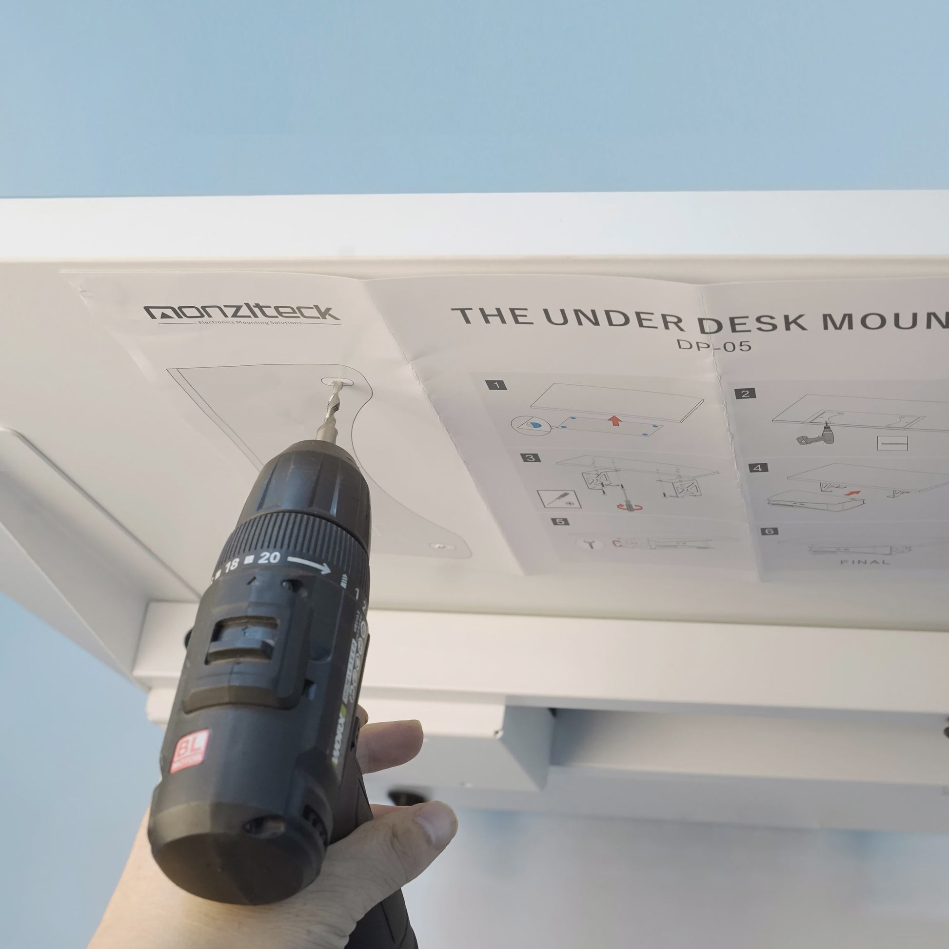 Monzlteck Onder Bureau Houder voor PS5 & PS5 Slim - Stealth Mount Console Bevestiging
