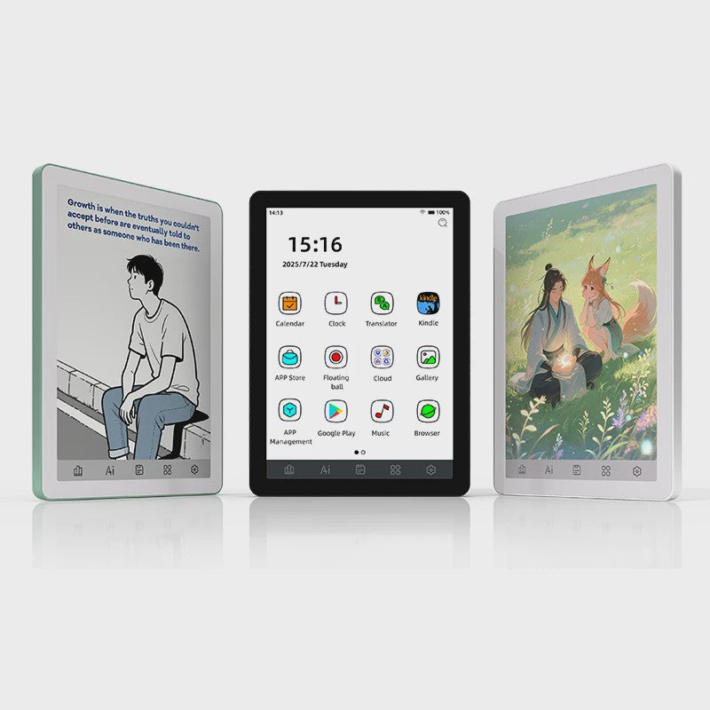 Bigme B6 E-reader: 6" E-Ink, Android 14, Google Play, 4GB+64GB, Verstelbaar Frontlicht