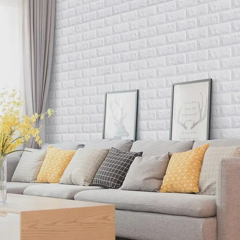 3D Baksteen Behang - Zelfklevend, Waterdicht & Makkelijk Aan te Brengen (70cm x 1m)