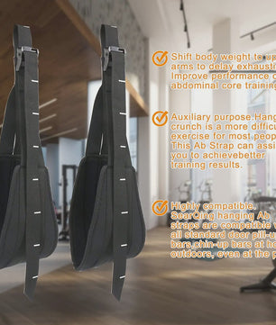 Verstelbare Hangende Buikspierbanden (Ab Straps) voor Pull-up Bar & Home Gym Oefeningen