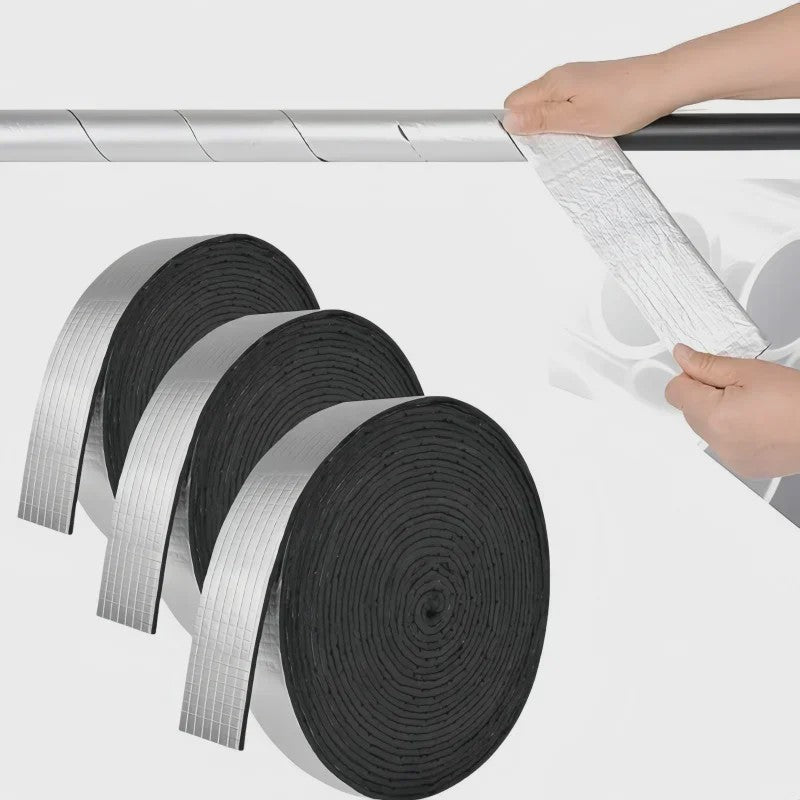 Zelfklevende Glasvezel Pijp Isolatietape - 10 Meter - Waterdicht & Vorstbestendig