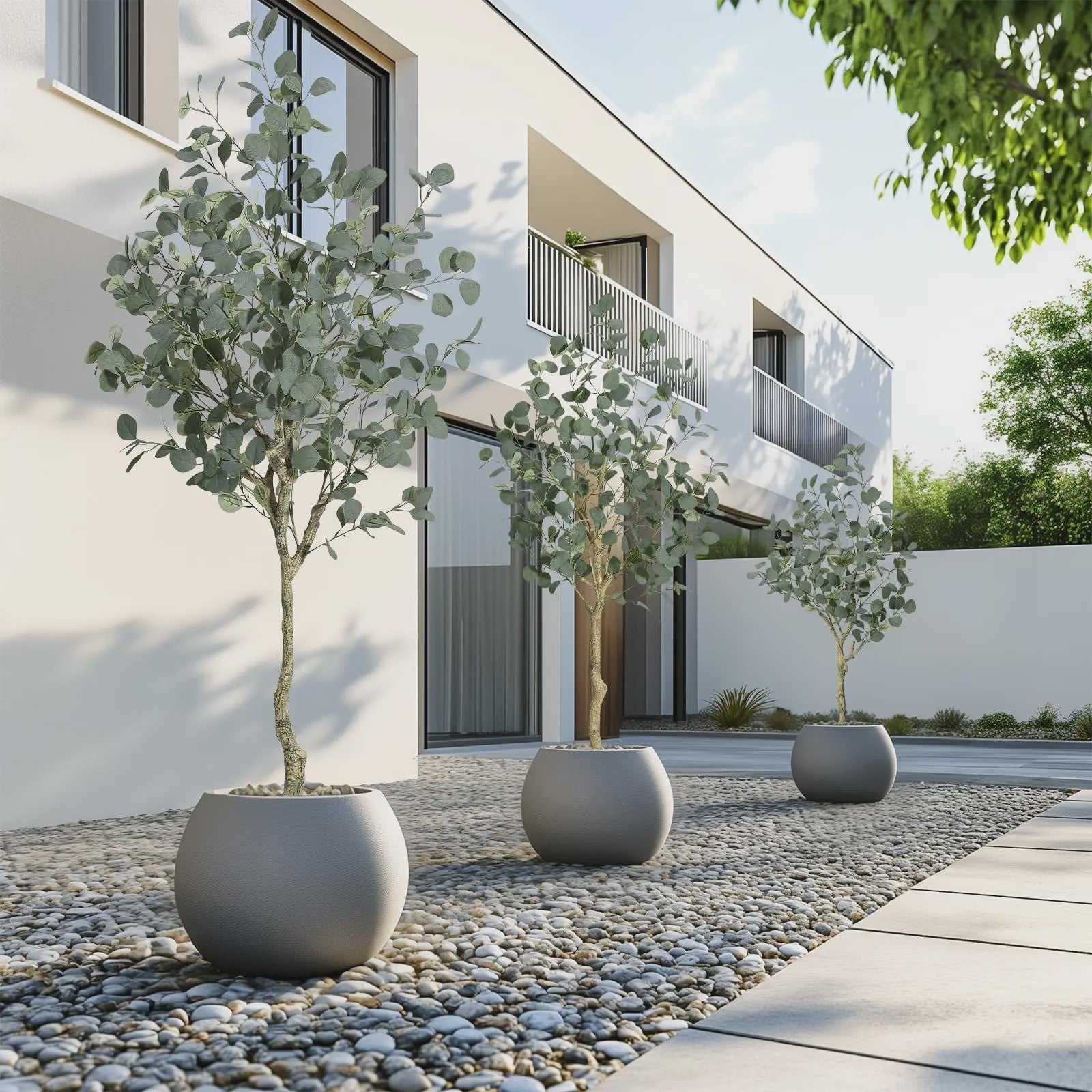 Kunstplant Eucalyptus Boom - 120/150/180 cm Hoog - Realistische Decoratie voor Binnen & Buiten
