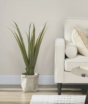 HOMCOM Kunstplant Agave 90 cm Hoog - Realistische Kunstplant voor Binnen en Buiten