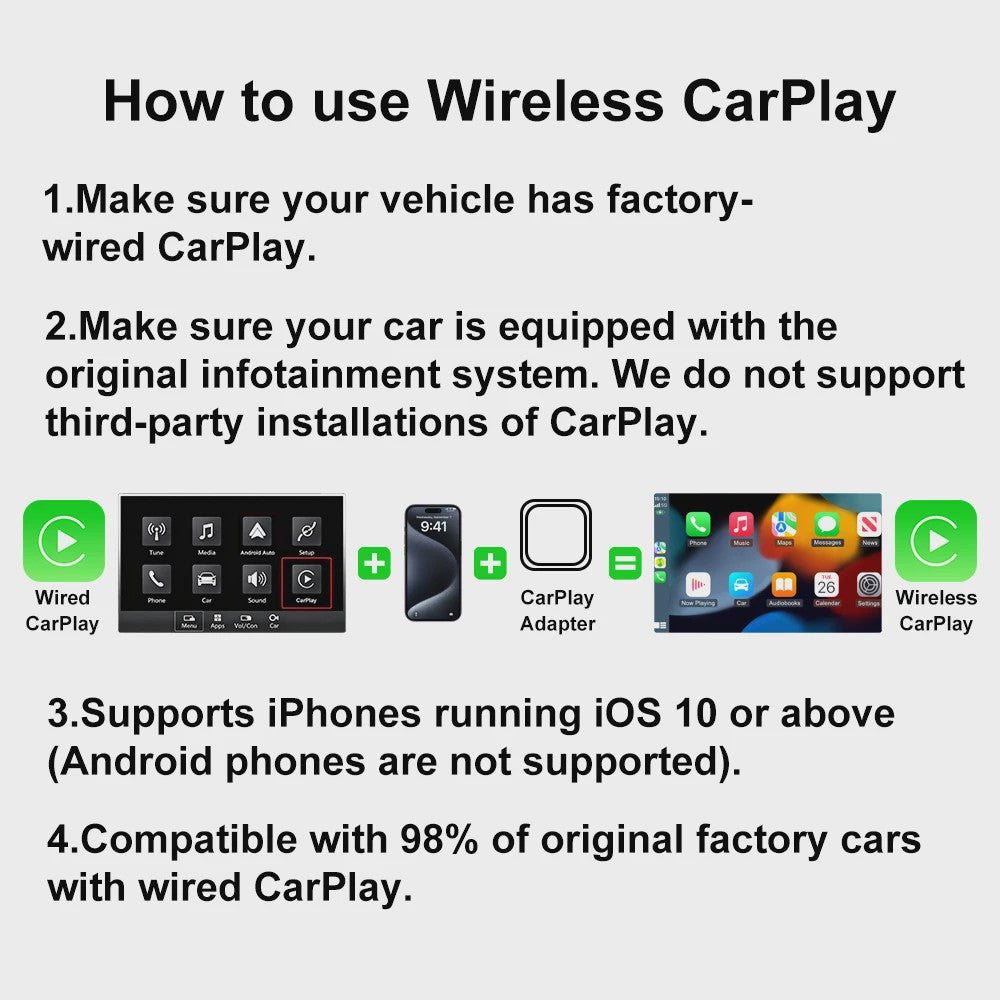 Draadloze CarPlay & Android Auto Adapter: Upgrade je autoradio met Plug & Play gemak