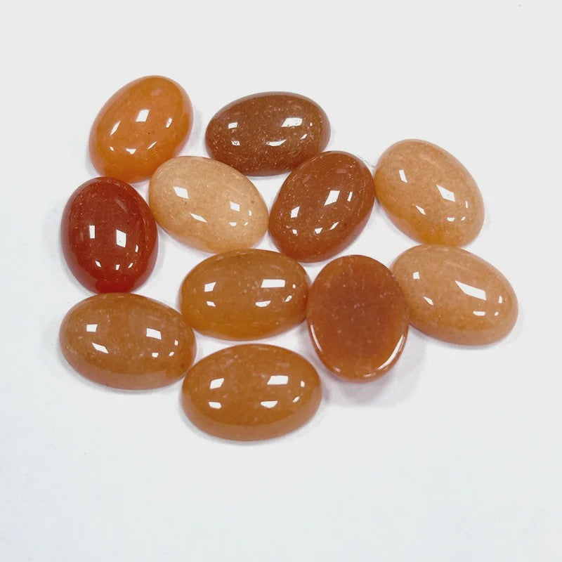 10x Kristal Cabochons Ovaal 13x18mm - Natuurlijke Helende Stenen voor Sieraden Maken