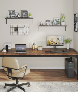 Extra Lange Bureau voor 2 Personen (200 cm) - Dubbel Werkstation voor Thuis of Kantoor