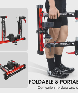 WEST BIKING Indoor Fiets Trainer met 6-Speed Magnetische Weerstand voor MTB & Racefiets