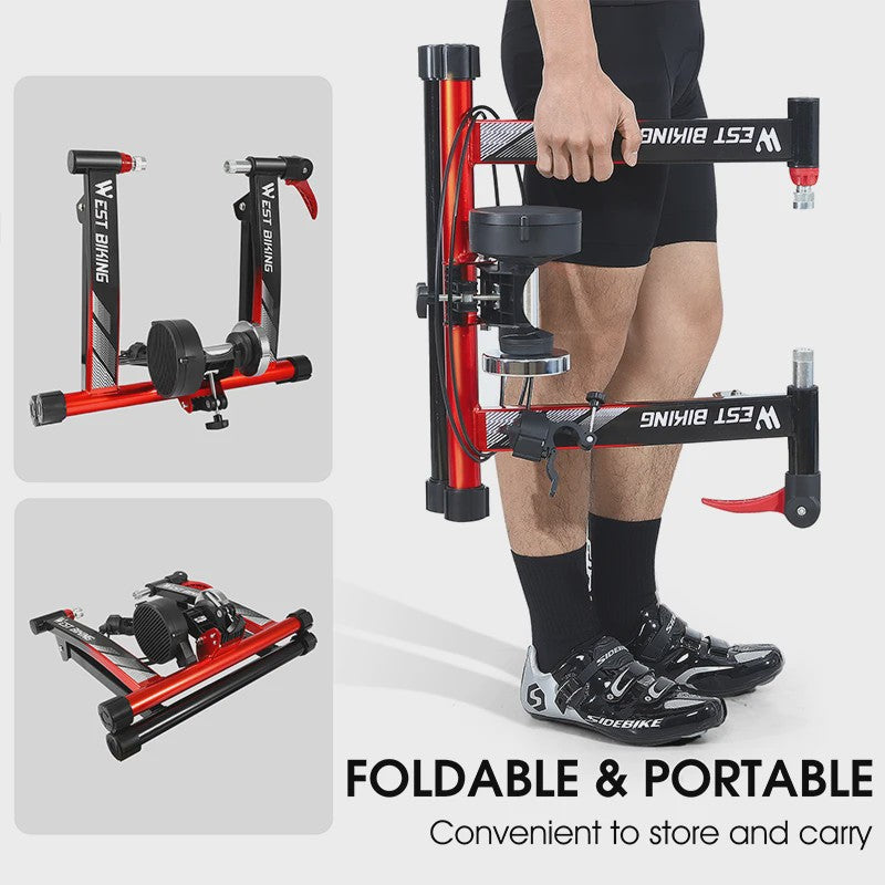 WEST BIKING Indoor Fiets Trainer met 6-Speed Magnetische Weerstand voor MTB & Racefiets