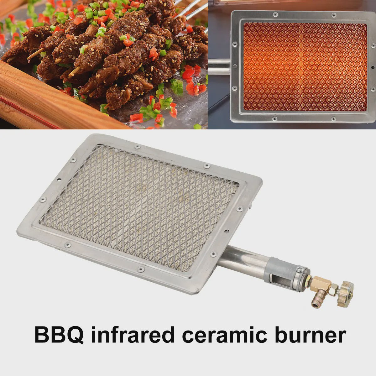 Infrarood Gas Zijbrander - Keramische Brander voor BBQ & Camping